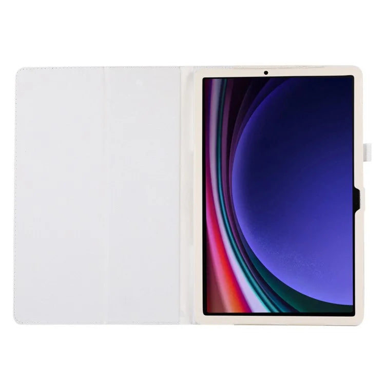 For Samsung Galaxy Tab S9+ Leather Case Bi-fold Stand Tablet Protective Cover