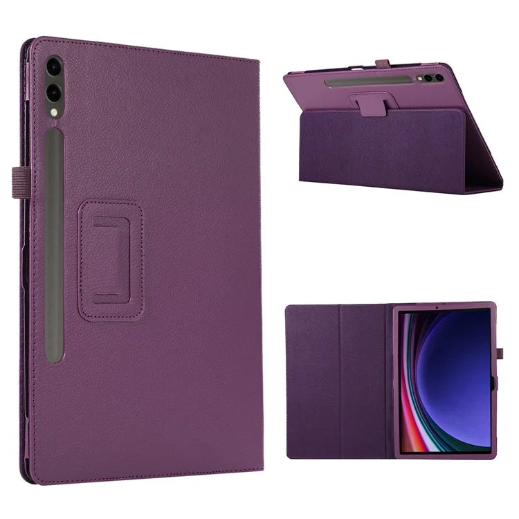 For Samsung Galaxy Tab S9+ Leather Case Bi-fold Stand Tablet Protective Cover