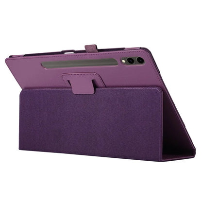 For Samsung Galaxy Tab S9+ Leather Case Bi-fold Stand Tablet Protective Cover