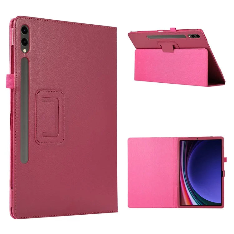 For Samsung Galaxy Tab S9+ Leather Case Bi-fold Stand Tablet Protective Cover