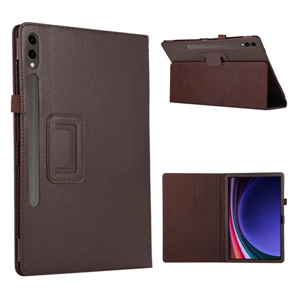 For Samsung Galaxy Tab S9+ Leather Case Bi-fold Stand Tablet Protective Cover