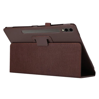 For Samsung Galaxy Tab S9+ Leather Case Bi-fold Stand Tablet Protective Cover