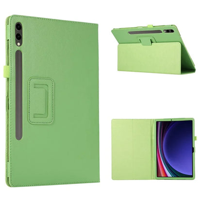 For Samsung Galaxy Tab S9+ Leather Case Bi-fold Stand Tablet Protective Cover