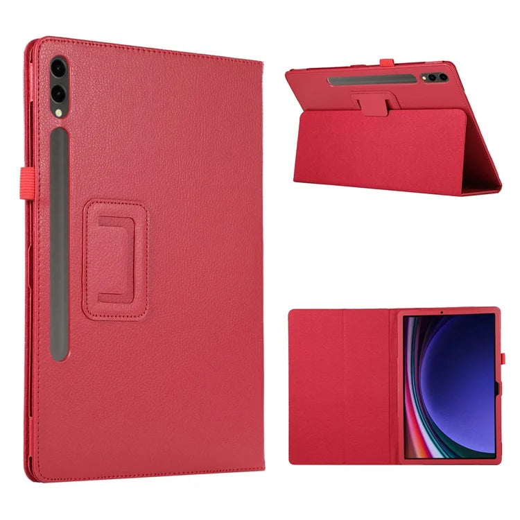 For Samsung Galaxy Tab S9+ Leather Case Bi-fold Stand Tablet Protective Cover