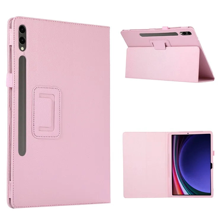 For Samsung Galaxy Tab S9+ Leather Case Bi-fold Stand Tablet Protective Cover