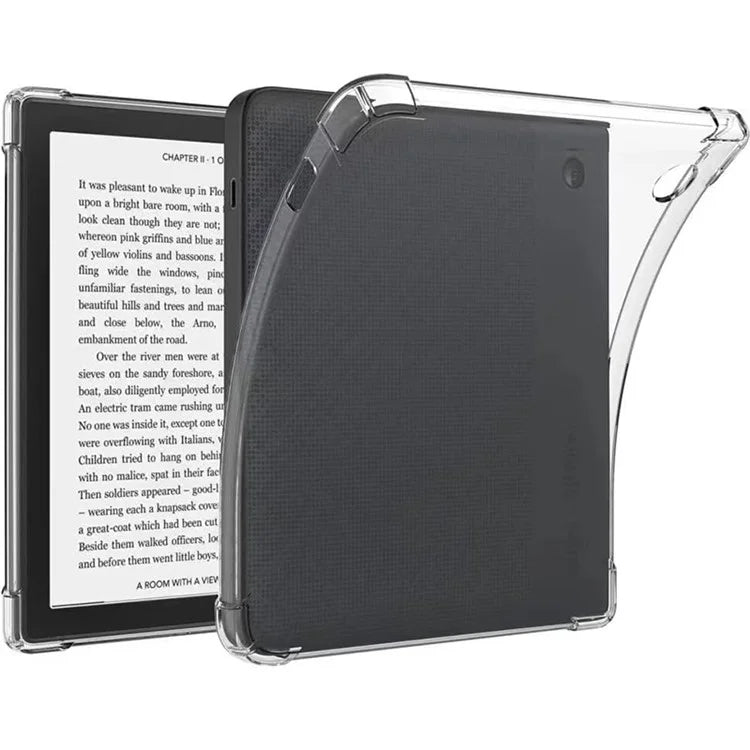 For Kobo Libra 2 Case Transparent Anti-drop Four Corner Tablet Cover