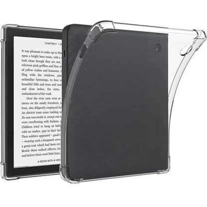 For Kobo Libra 2 Case Transparent Anti-drop Four Corner Tablet Cover