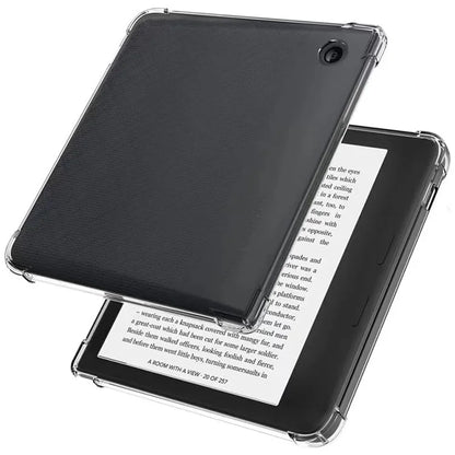 For Kobo Libra 2 Case Transparent Anti-drop Four Corner Tablet Cover
