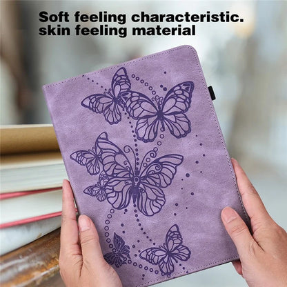 For Samsung Galaxy Tab A9 Case Butterfly Pattern PU Leather Stand Tablet Cover