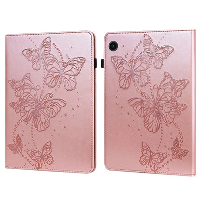 For Samsung Galaxy Tab A9 Case Butterfly Pattern PU Leather Stand Tablet Cover