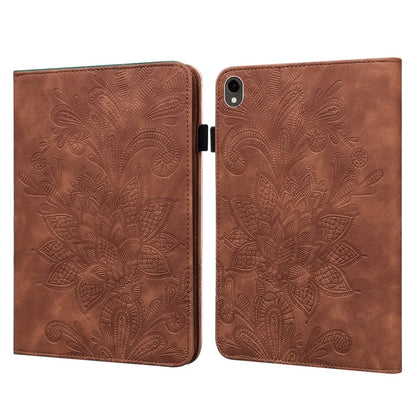 For Samsung Galaxy Tab S9 Case Flower Imprinted PU Leather Tablet Stand Cover
