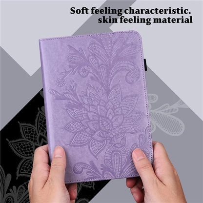 For Xiaomi Redmi Pad SE Case Flower Imprinted Leather Tablet Protective Cover