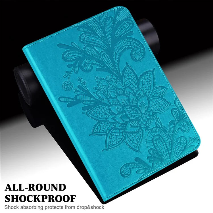 For Xiaomi Redmi Pad SE Case Flower Imprinted Leather Tablet Protective Cover