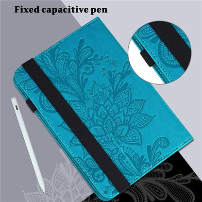 For Xiaomi Redmi Pad SE Case Flower Imprinted Leather Tablet Protective Cover