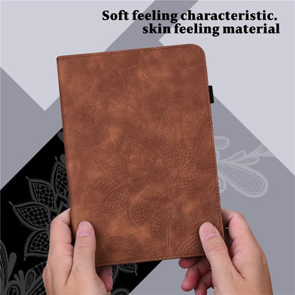For Xiaomi Redmi Pad SE Case Flower Imprinted Leather Tablet Protective Cover