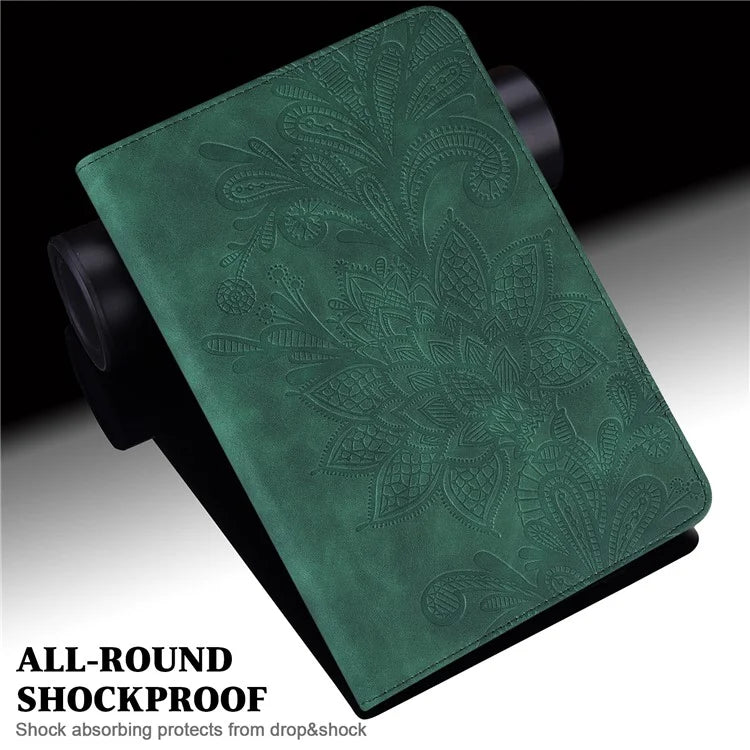 For Xiaomi Redmi Pad SE Case Flower Imprinted Leather Tablet Protective Cover