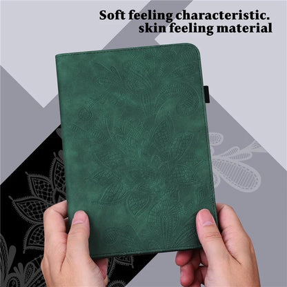 For Xiaomi Redmi Pad SE Case Flower Imprinted Leather Tablet Protective Cover