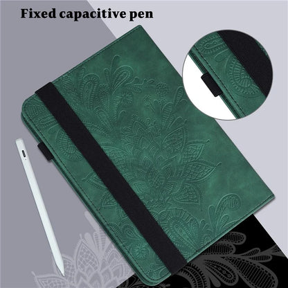 For Xiaomi Redmi Pad SE Case Flower Imprinted Leather Tablet Protective Cover