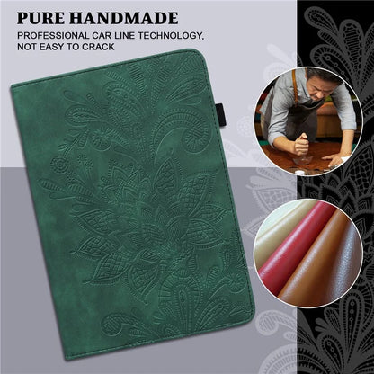 For Xiaomi Redmi Pad SE Case Flower Imprinted Leather Tablet Protective Cover