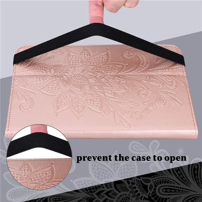 For Xiaomi Redmi Pad SE Case Flower Imprinted Leather Tablet Protective Cover