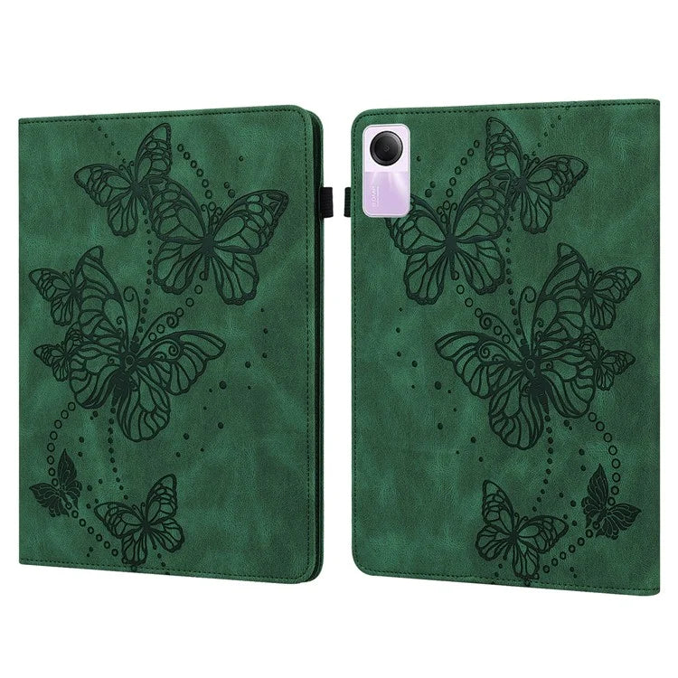 For Xiaomi Redmi Pad SE Case Butterfly Pattern Leather Tablet Cover with Card Slots