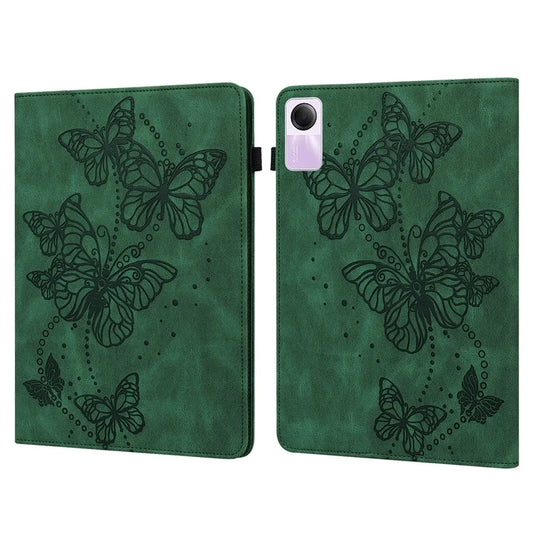 For Xiaomi Redmi Pad SE Case Butterfly Pattern Leather Tablet Cover with Card Slots