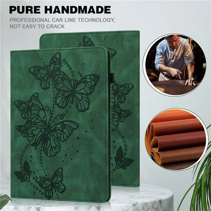 For Xiaomi Redmi Pad SE Case Butterfly Pattern Leather Tablet Cover with Card Slots
