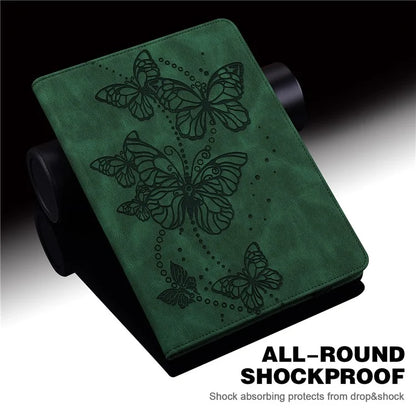 For Xiaomi Redmi Pad SE Case Butterfly Pattern Leather Tablet Cover with Card Slots