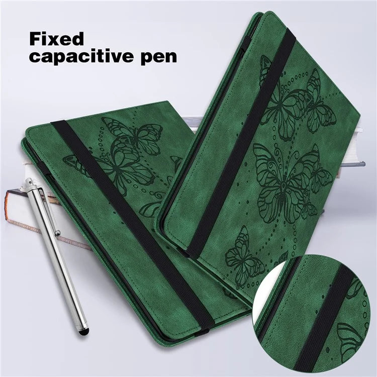 For Xiaomi Redmi Pad SE Case Butterfly Pattern Leather Tablet Cover with Card Slots
