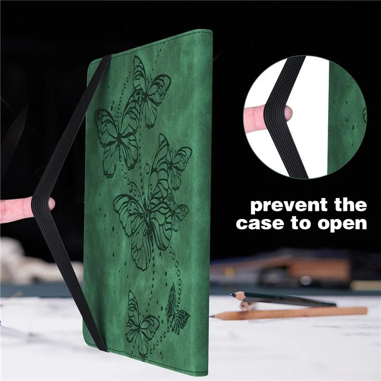 For Xiaomi Redmi Pad SE Case Butterfly Pattern Leather Tablet Cover with Card Slots