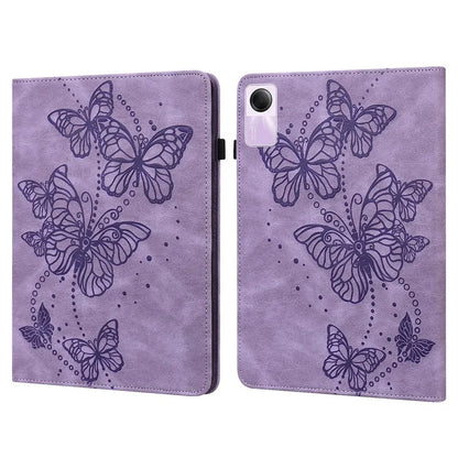 For Xiaomi Redmi Pad SE Case Butterfly Pattern Leather Tablet Cover with Card Slots