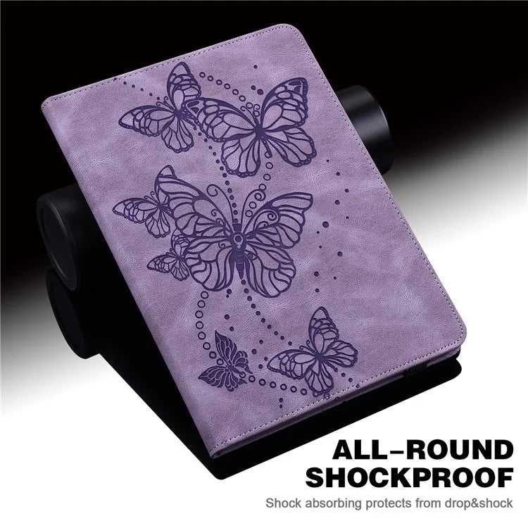 For Xiaomi Redmi Pad SE Case Butterfly Pattern Leather Tablet Cover with Card Slots