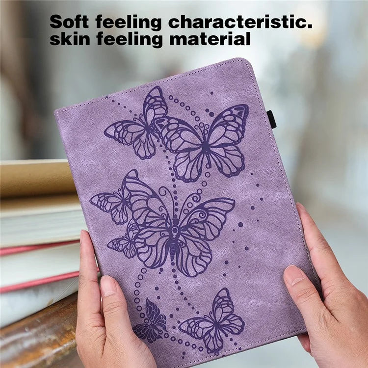 For Xiaomi Redmi Pad SE Case Butterfly Pattern Leather Tablet Cover with Card Slots