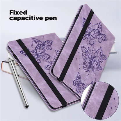 For Xiaomi Redmi Pad SE Case Butterfly Pattern Leather Tablet Cover with Card Slots