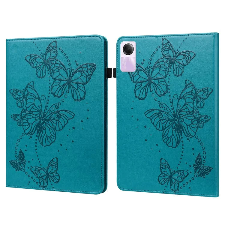 For Xiaomi Redmi Pad SE Case Butterfly Pattern Leather Tablet Cover with Card Slots