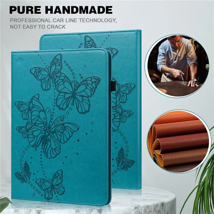 For Xiaomi Redmi Pad SE Case Butterfly Pattern Leather Tablet Cover with Card Slots