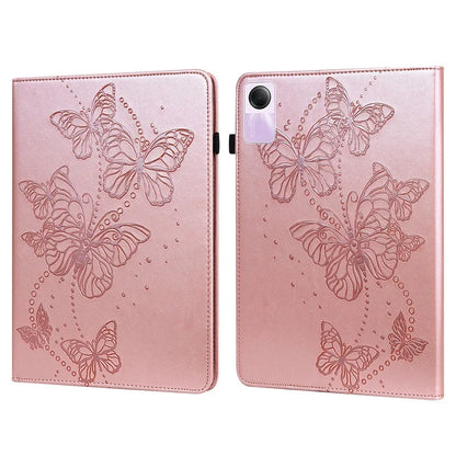 For Xiaomi Redmi Pad SE Case Butterfly Pattern Leather Tablet Cover with Card Slots