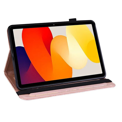 For Xiaomi Redmi Pad SE Case Butterfly Pattern Leather Tablet Cover with Card Slots