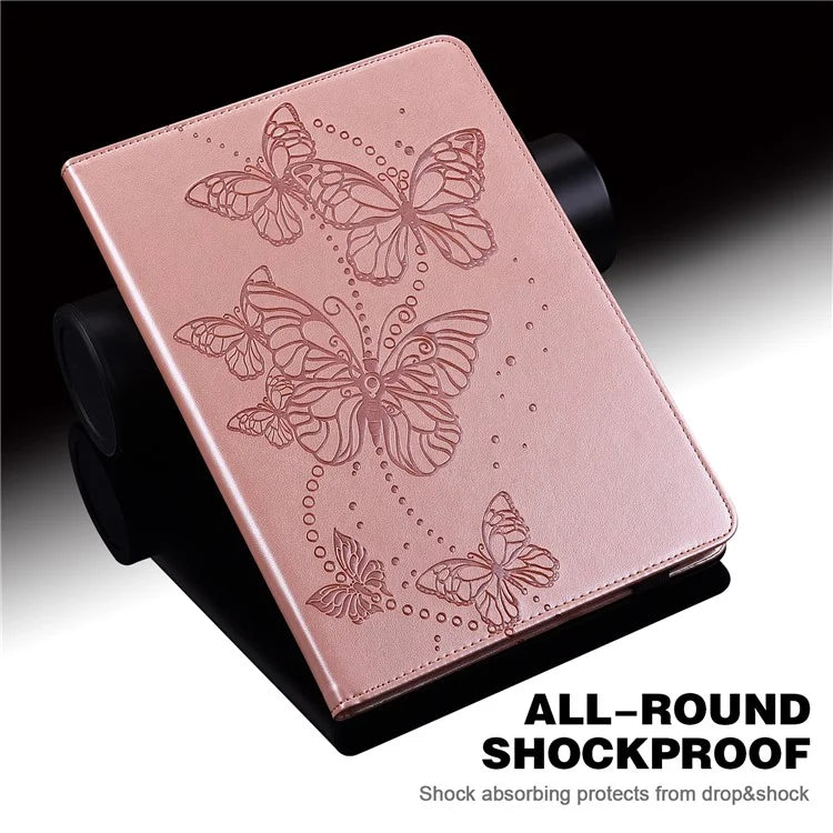 For Xiaomi Redmi Pad SE Case Butterfly Pattern Leather Tablet Cover with Card Slots
