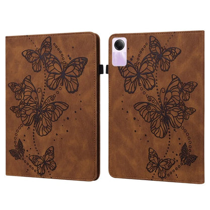 For Xiaomi Redmi Pad SE Case Butterfly Pattern Leather Tablet Cover with Card Slots