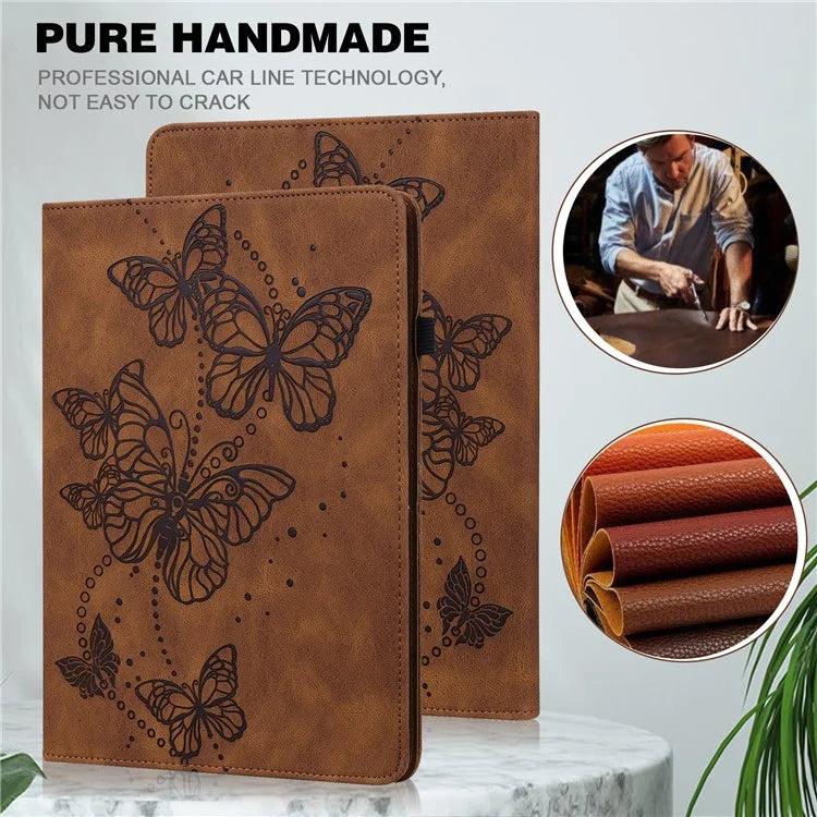 For Xiaomi Redmi Pad SE Case Butterfly Pattern Leather Tablet Cover with Card Slots