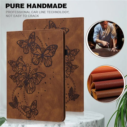 For Xiaomi Redmi Pad SE Case Butterfly Pattern Leather Tablet Cover with Card Slots