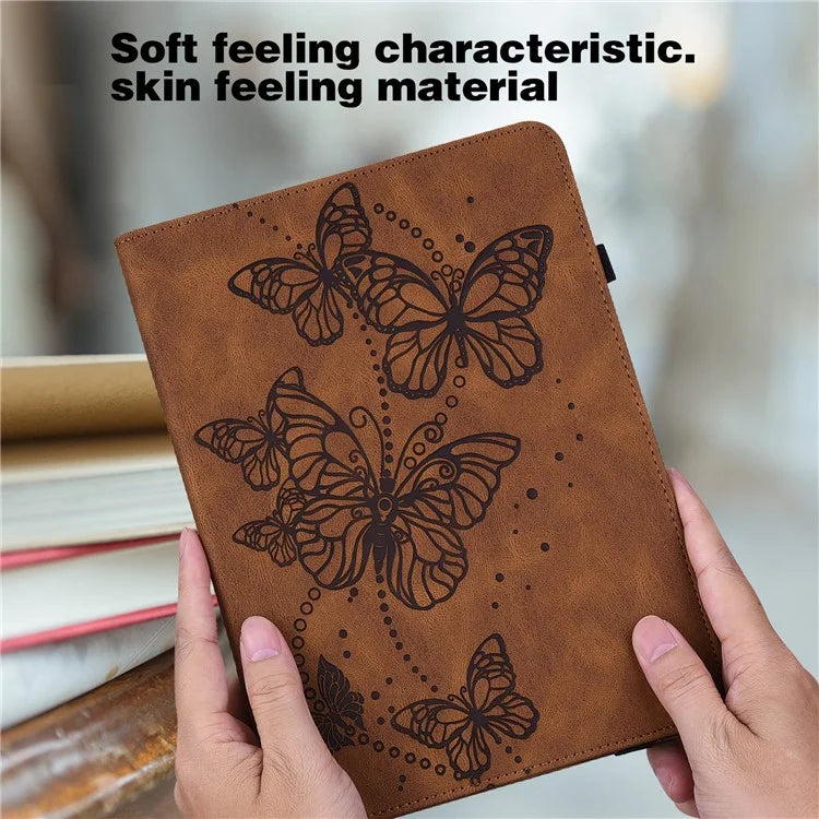 For Xiaomi Redmi Pad SE Case Butterfly Pattern Leather Tablet Cover with Card Slots