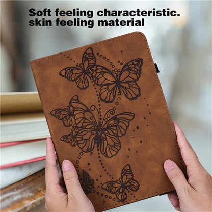 For Xiaomi Redmi Pad SE Case Butterfly Pattern Leather Tablet Cover with Card Slots