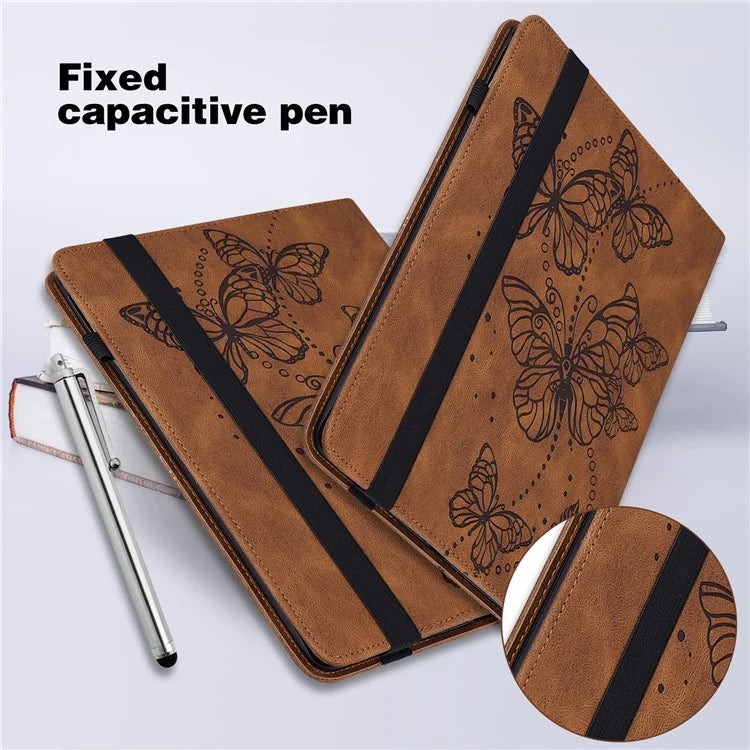 For Xiaomi Redmi Pad SE Case Butterfly Pattern Leather Tablet Cover with Card Slots