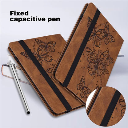 For Xiaomi Redmi Pad SE Case Butterfly Pattern Leather Tablet Cover with Card Slots