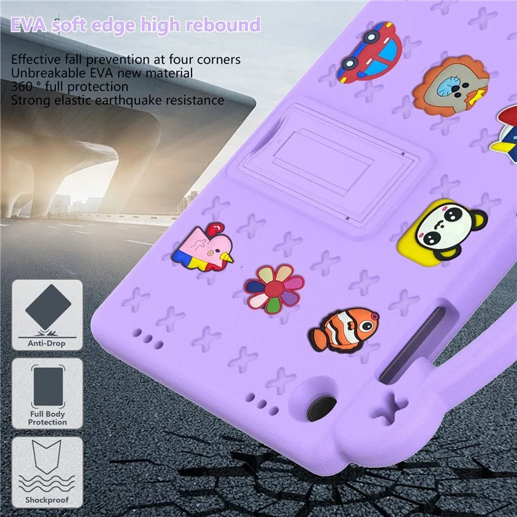 For Samsung Galaxy Tab A9+ Case EVA Protective Tablet Cover Kids Friendly Grip Handle Kickstand Case