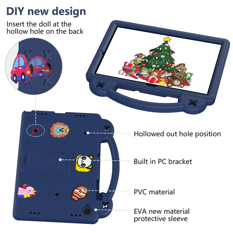For Samsung Galaxy Tab A9+ Case EVA Protective Tablet Cover Kids Friendly Grip Handle Kickstand Case