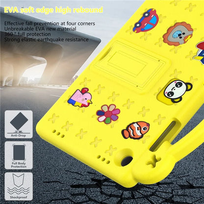 For Samsung Galaxy Tab A9+ Case EVA Protective Tablet Cover Kids Friendly Grip Handle Kickstand Case