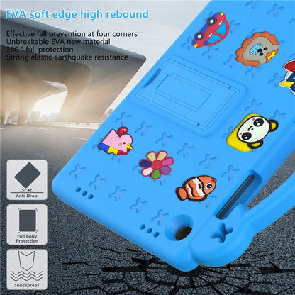 For Samsung Galaxy Tab A9+ Case EVA Protective Tablet Cover Kids Friendly Grip Handle Kickstand Case